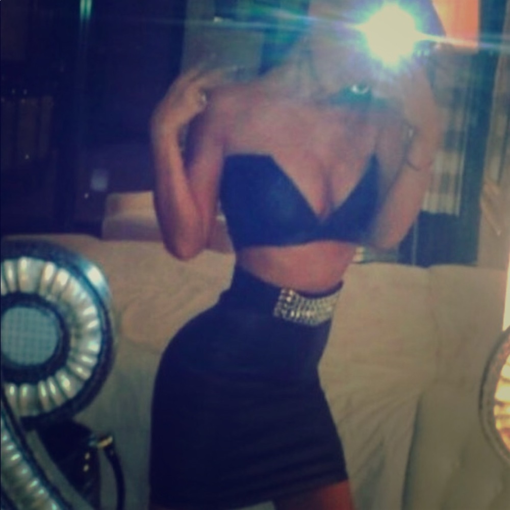 Black 2 piece club wear
